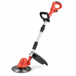 Coupe bordure électrique à lame, produit entier sur fond blanc