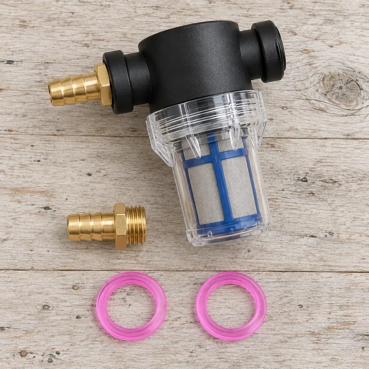 Deux joints de rechange fournis avec le filtre à eau de pluie