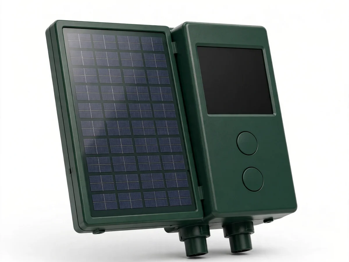 Écran de programmation du bloc solaire, réglage des horaires d'arrosage