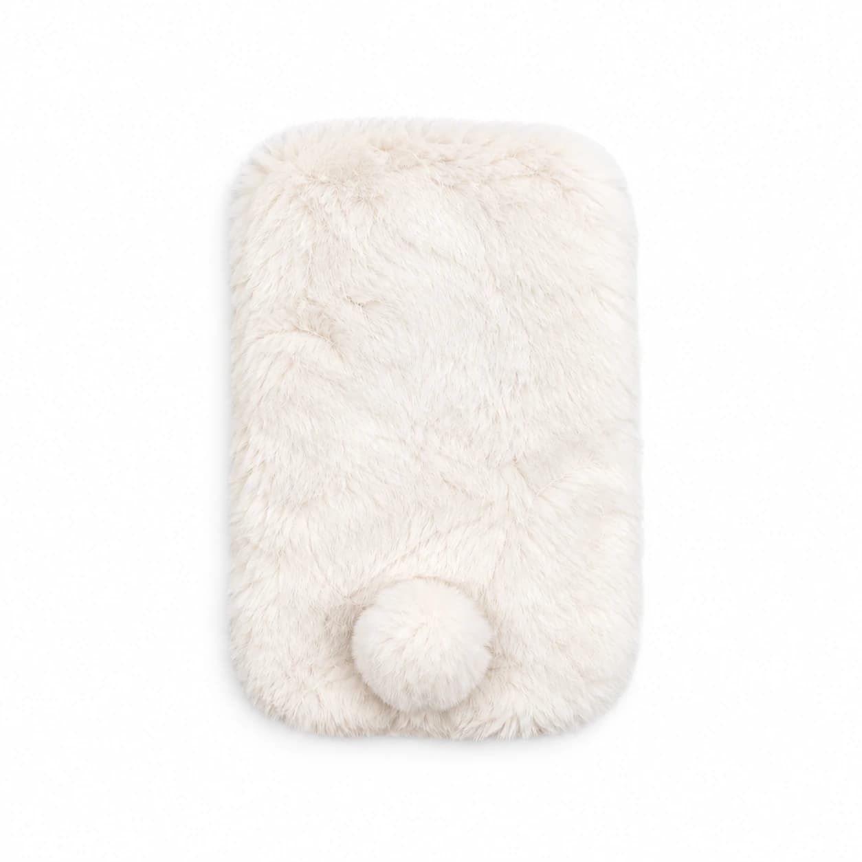 Le contenu du colis : un seul tapis polaire, vu de dessus sur fond blanc