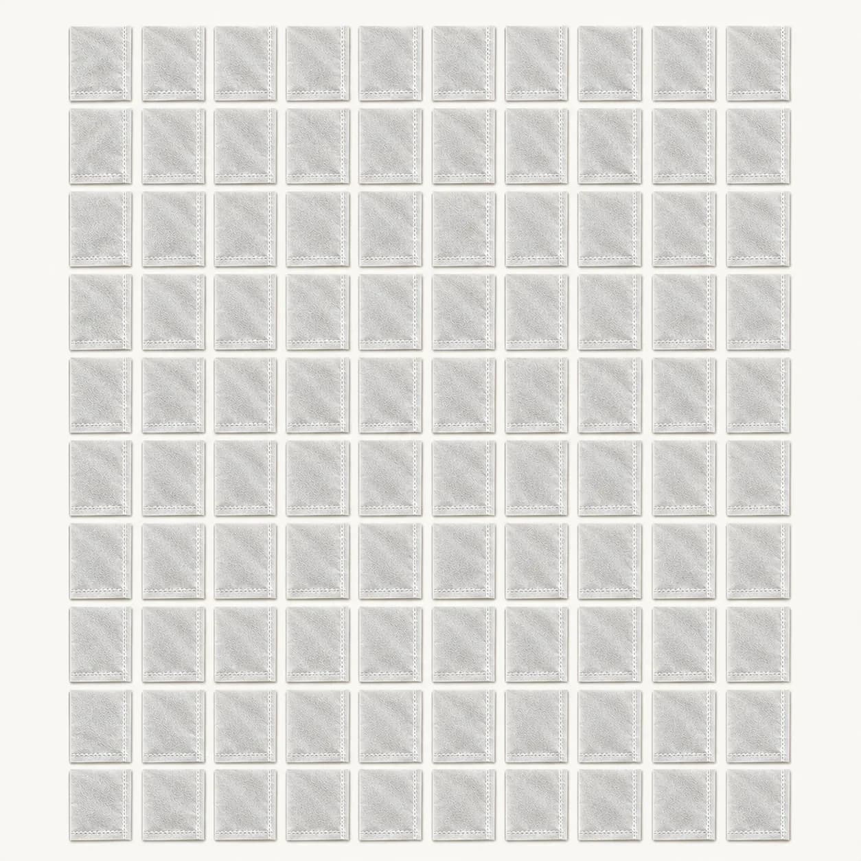 Contenu du lot de 100 sacs de semis disposés en dix rangées