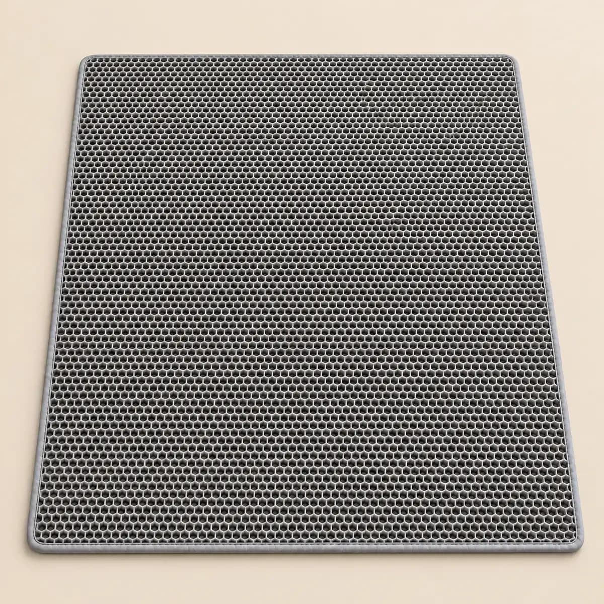 Le tapis de récupération double couche 70 x 120 cm, unique pièce du colis, déplié à plat
