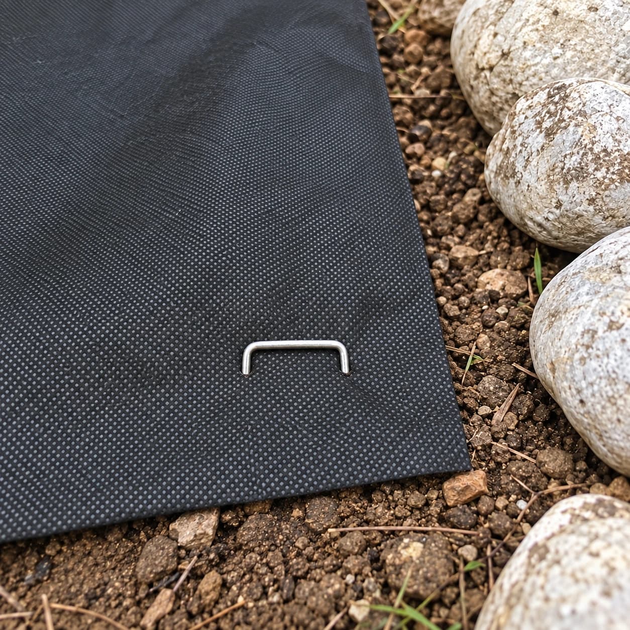 Détail de la fixation au sol