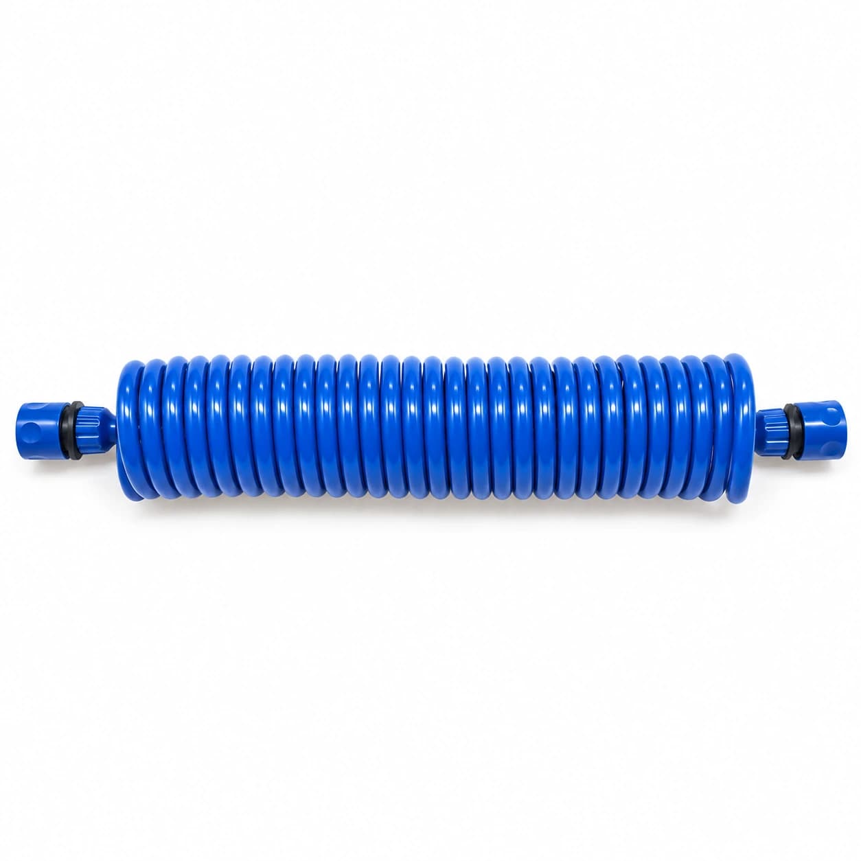 Contenu du colis : un tuyau spiralé avec raccords montés