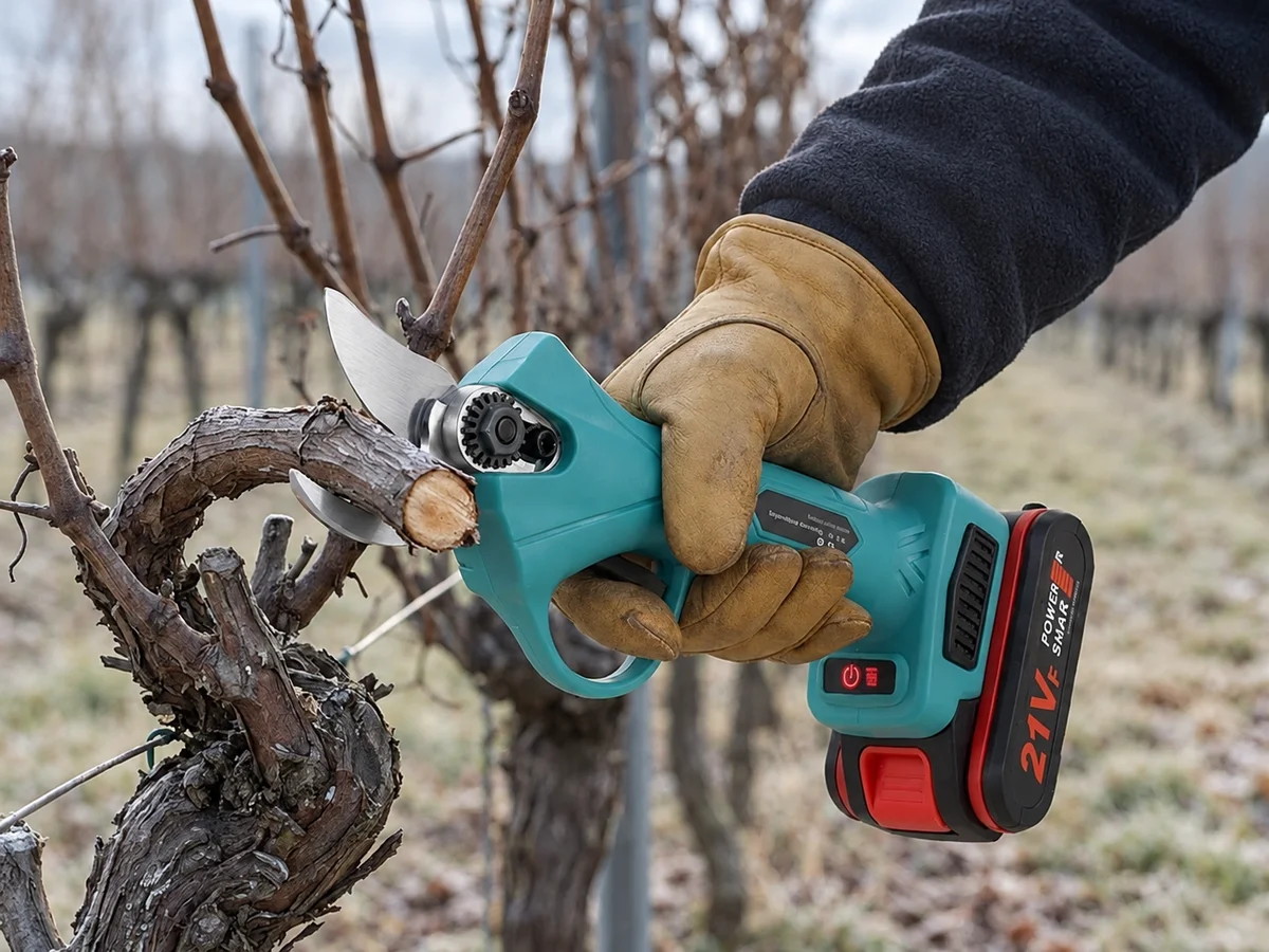 Taille de vigne au sécateur